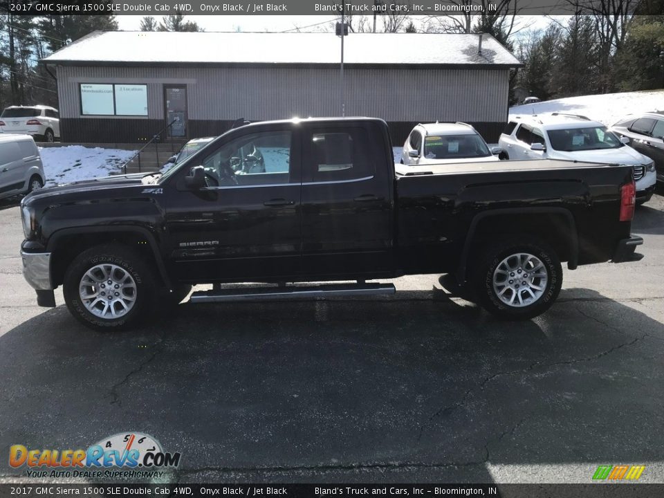 2017 GMC Sierra 1500 SLE Double Cab 4WD Onyx Black / Jet Black Photo #1