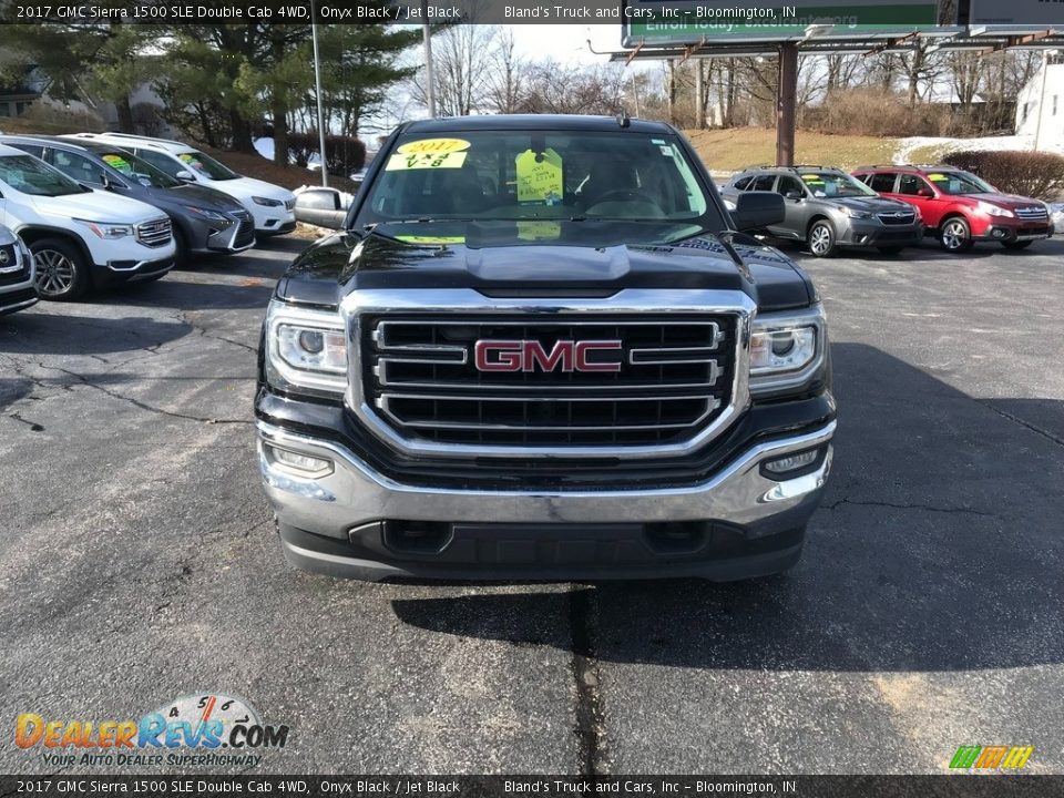 2017 GMC Sierra 1500 SLE Double Cab 4WD Onyx Black / Jet Black Photo #3