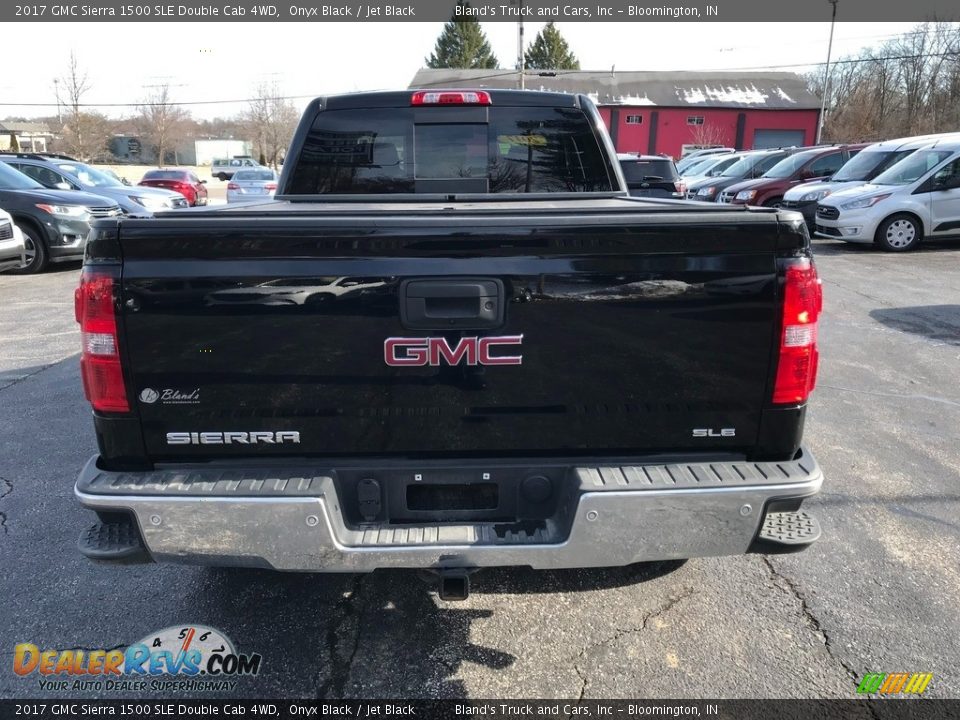 2017 GMC Sierra 1500 SLE Double Cab 4WD Onyx Black / Jet Black Photo #8