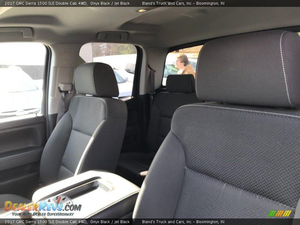 2017 GMC Sierra 1500 SLE Double Cab 4WD Onyx Black / Jet Black Photo #11