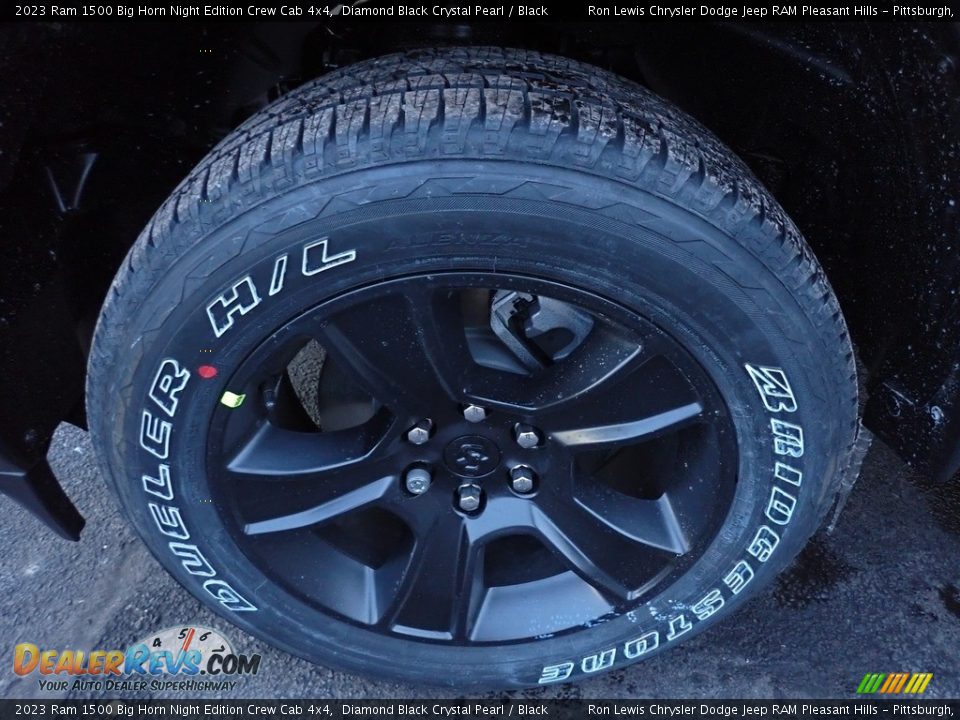 2023 Ram 1500 Big Horn Night Edition Crew Cab 4x4 Diamond Black Crystal Pearl / Black Photo #10