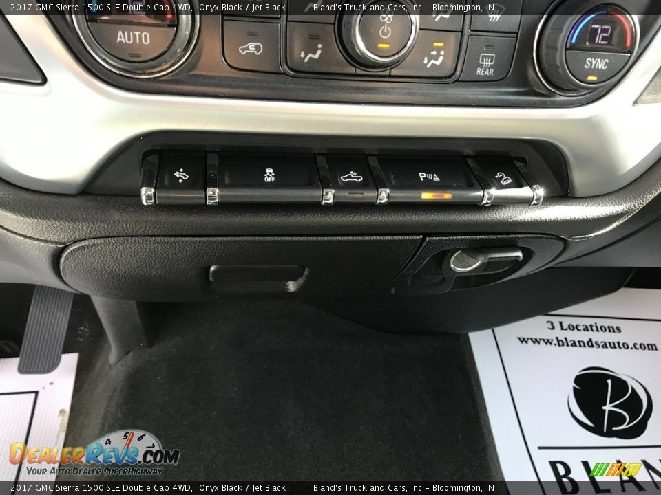 2017 GMC Sierra 1500 SLE Double Cab 4WD Onyx Black / Jet Black Photo #25