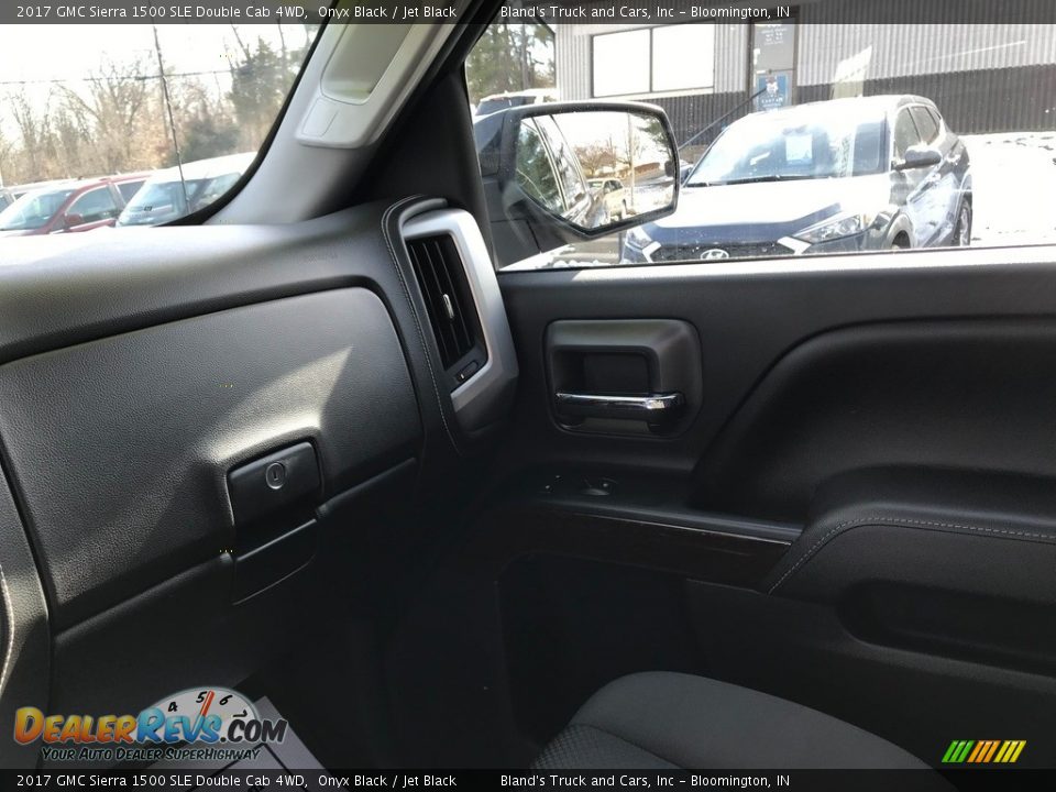 2017 GMC Sierra 1500 SLE Double Cab 4WD Onyx Black / Jet Black Photo #27