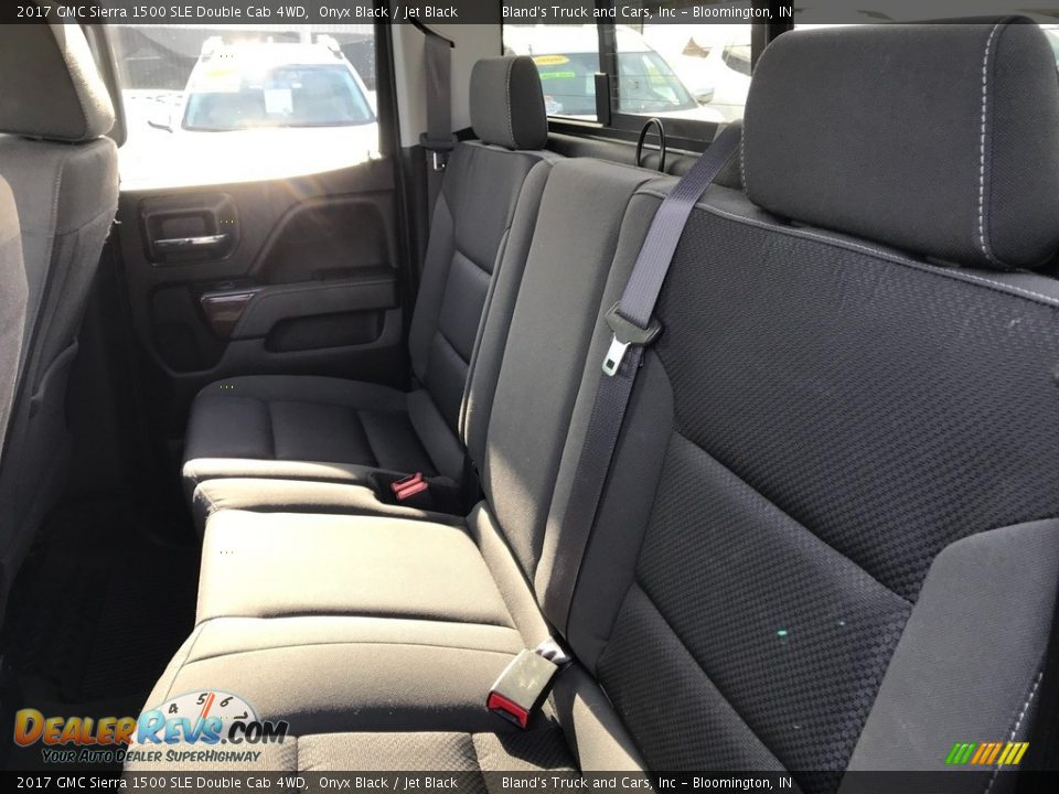 2017 GMC Sierra 1500 SLE Double Cab 4WD Onyx Black / Jet Black Photo #29
