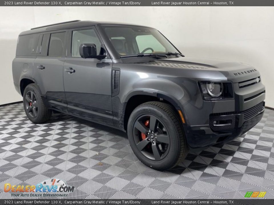 2023 Land Rover Defender 130 X Carpathian Gray Metallic / Vintage Tan/Ebony Photo #12