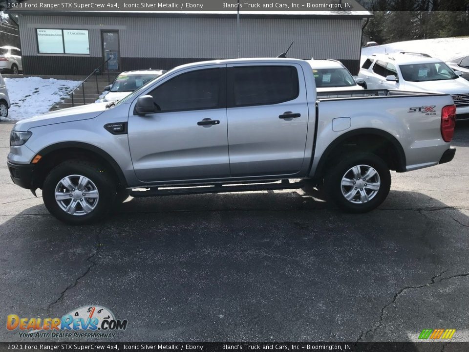 2021 Ford Ranger STX SuperCrew 4x4 Iconic Silver Metallic / Ebony Photo #1