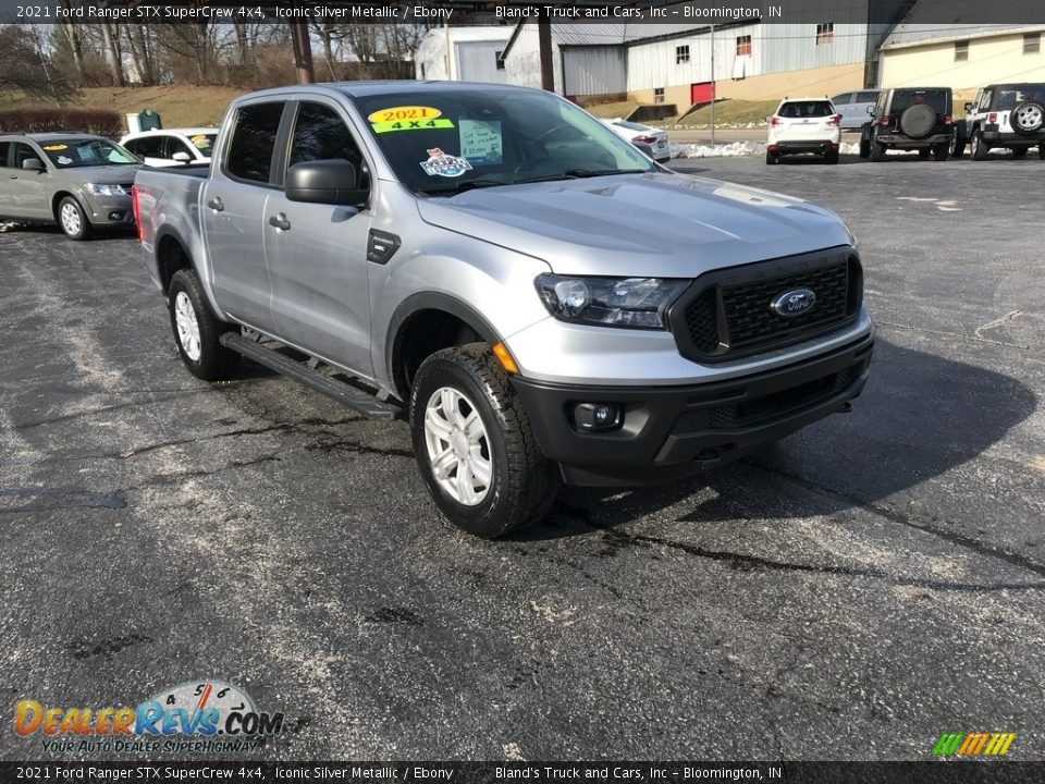 2021 Ford Ranger STX SuperCrew 4x4 Iconic Silver Metallic / Ebony Photo #4