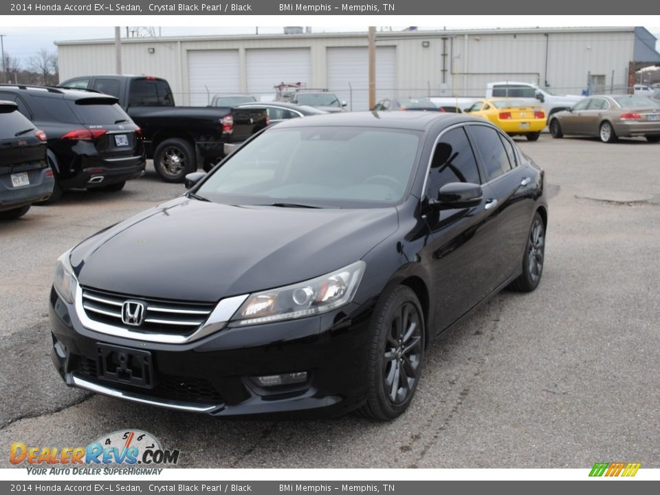 2014 Honda Accord EX-L Sedan Crystal Black Pearl / Black Photo #1