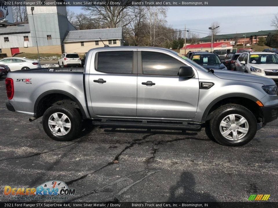 2021 Ford Ranger STX SuperCrew 4x4 Iconic Silver Metallic / Ebony Photo #5