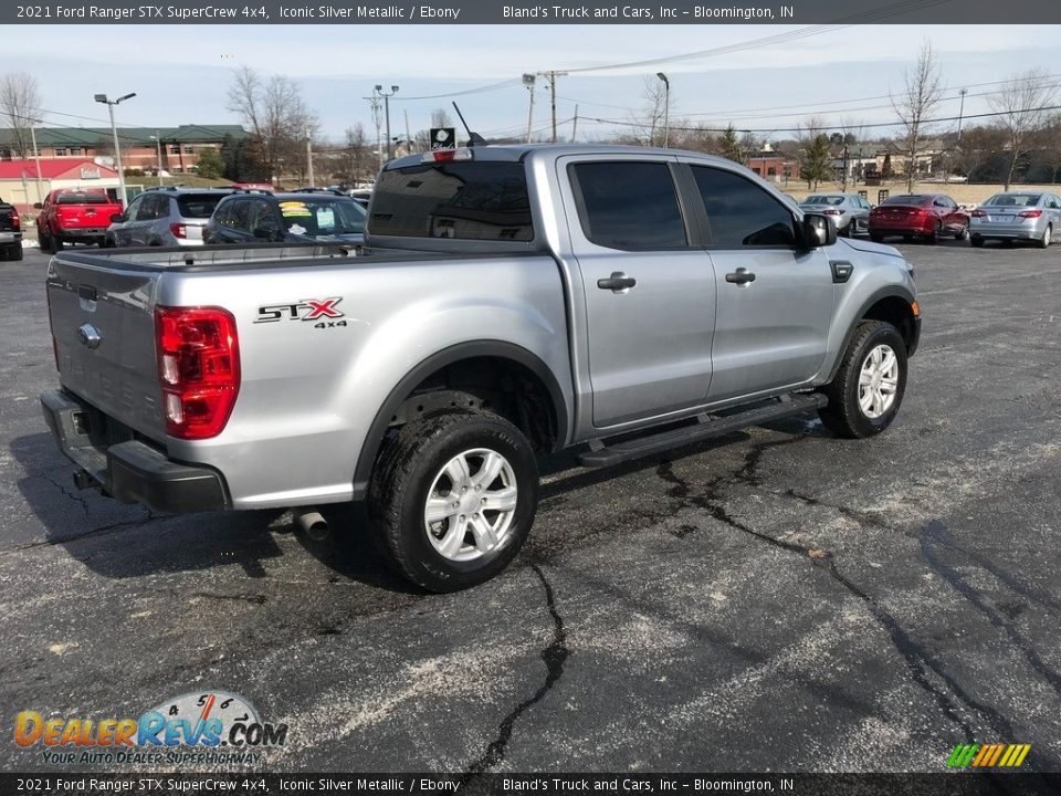 2021 Ford Ranger STX SuperCrew 4x4 Iconic Silver Metallic / Ebony Photo #6