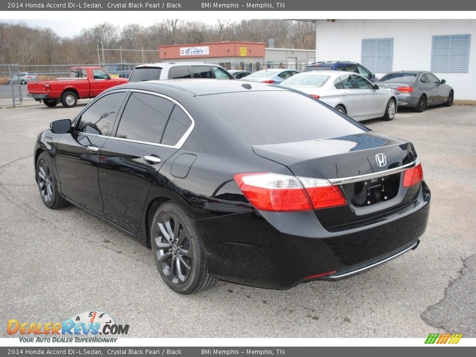 2014 Honda Accord EX-L Sedan Crystal Black Pearl / Black Photo #3