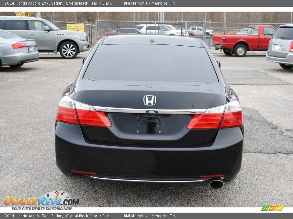 2014 Honda Accord EX-L Sedan Crystal Black Pearl / Black Photo #4