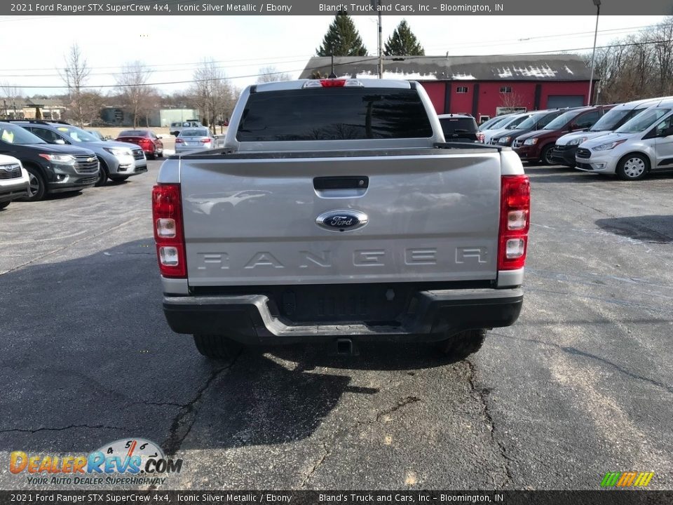 2021 Ford Ranger STX SuperCrew 4x4 Iconic Silver Metallic / Ebony Photo #8