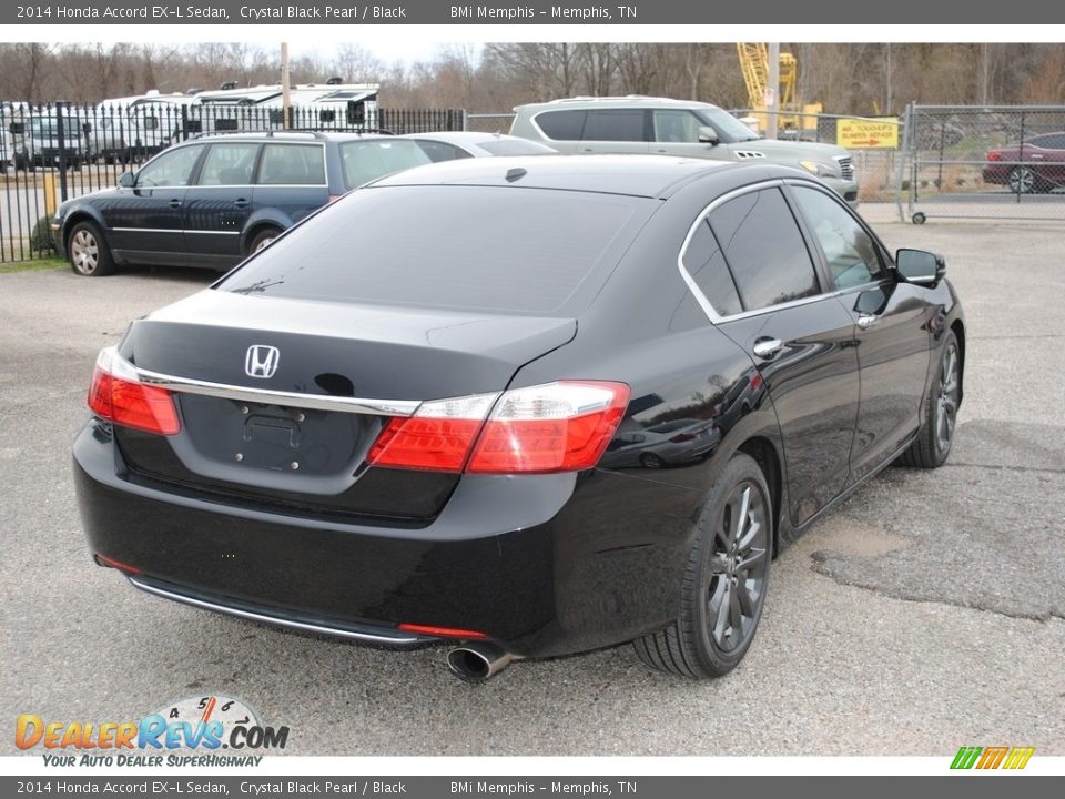 2014 Honda Accord EX-L Sedan Crystal Black Pearl / Black Photo #5