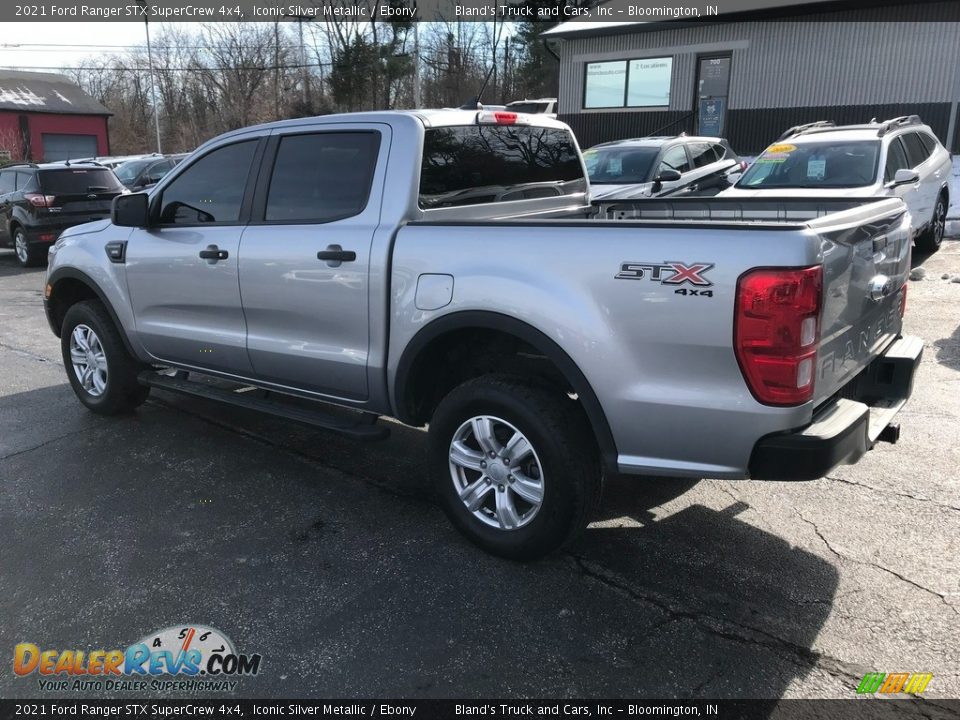 2021 Ford Ranger STX SuperCrew 4x4 Iconic Silver Metallic / Ebony Photo #10