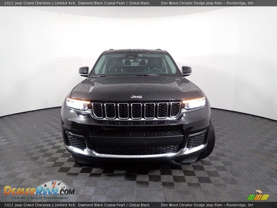 2022 Jeep Grand Cherokee L Limited 4x4 Diamond Black Crystal Pearl / Global Black Photo #6