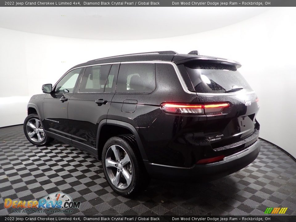 2022 Jeep Grand Cherokee L Limited 4x4 Diamond Black Crystal Pearl / Global Black Photo #8