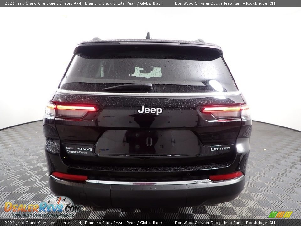 2022 Jeep Grand Cherokee L Limited 4x4 Diamond Black Crystal Pearl / Global Black Photo #9