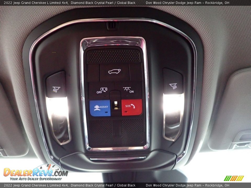 2022 Jeep Grand Cherokee L Limited 4x4 Diamond Black Crystal Pearl / Global Black Photo #23