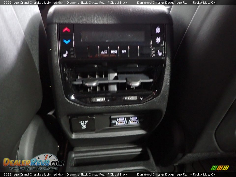2022 Jeep Grand Cherokee L Limited 4x4 Diamond Black Crystal Pearl / Global Black Photo #27