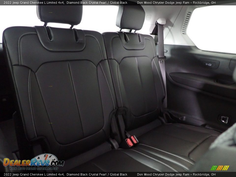 2022 Jeep Grand Cherokee L Limited 4x4 Diamond Black Crystal Pearl / Global Black Photo #34