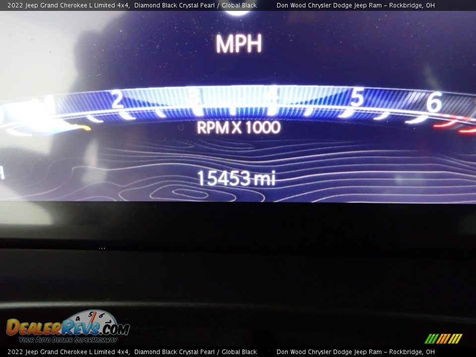 2022 Jeep Grand Cherokee L Limited 4x4 Diamond Black Crystal Pearl / Global Black Photo #36