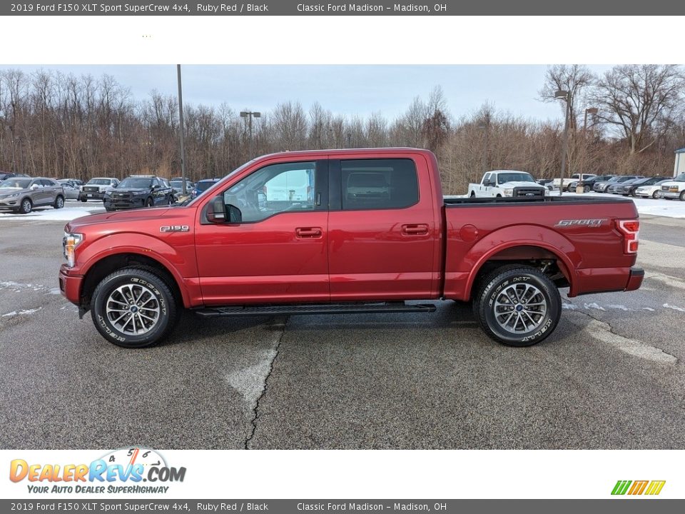 2019 Ford F150 XLT Sport SuperCrew 4x4 Ruby Red / Black Photo #2