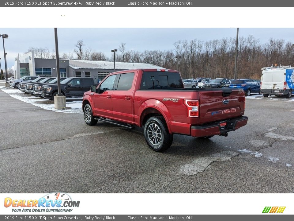 2019 Ford F150 XLT Sport SuperCrew 4x4 Ruby Red / Black Photo #3