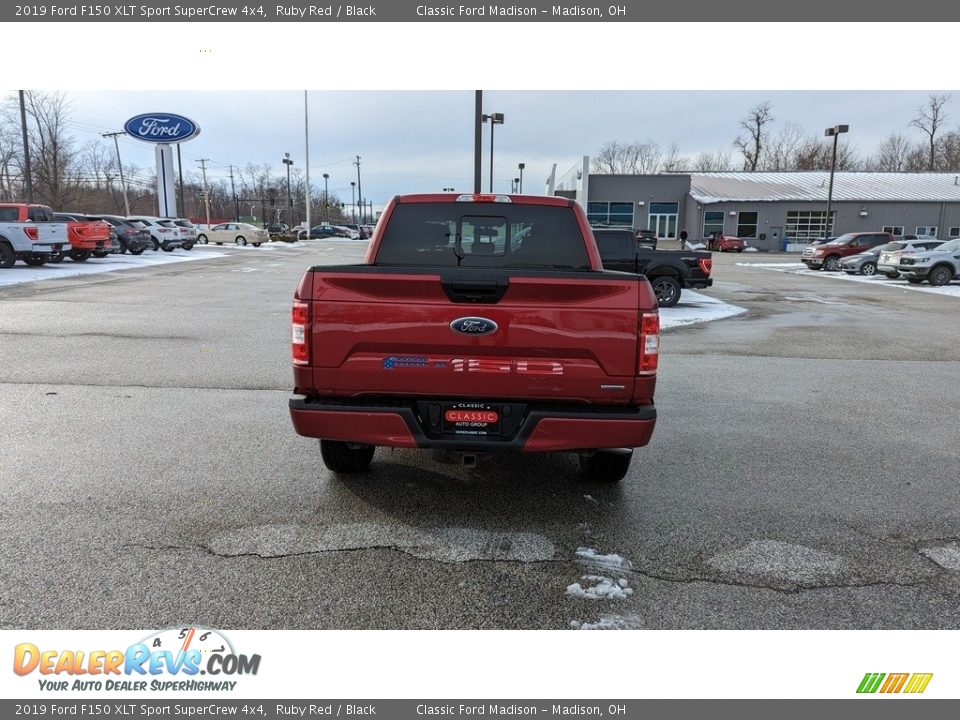 2019 Ford F150 XLT Sport SuperCrew 4x4 Ruby Red / Black Photo #4