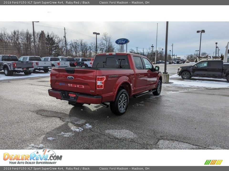 2019 Ford F150 XLT Sport SuperCrew 4x4 Ruby Red / Black Photo #5