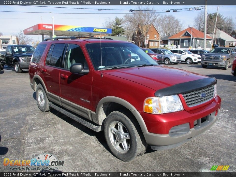 2002 Ford Explorer XLT 4x4 Toreador Red Metallic / Medium Parchment Photo #5