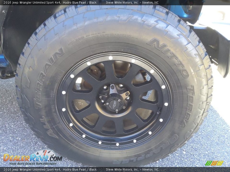 2016 Jeep Wrangler Unlimited Sport 4x4 Hydro Blue Pearl / Black Photo #9