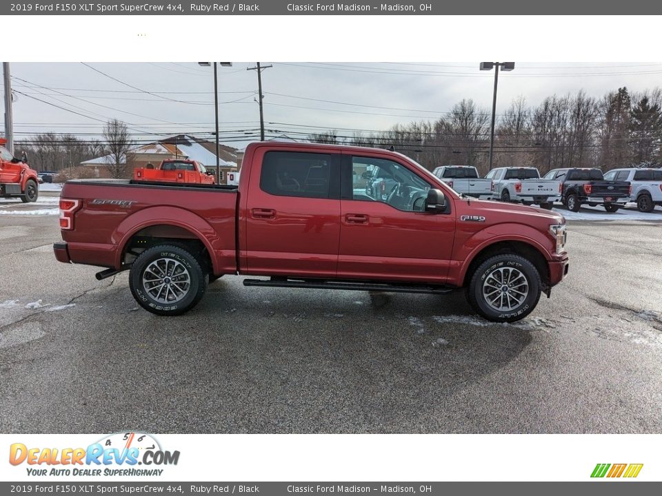 2019 Ford F150 XLT Sport SuperCrew 4x4 Ruby Red / Black Photo #6