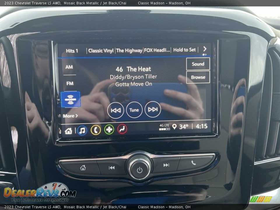 2023 Chevrolet Traverse LS AWD Mosaic Black Metallic / Jet Black/Chai Photo #11