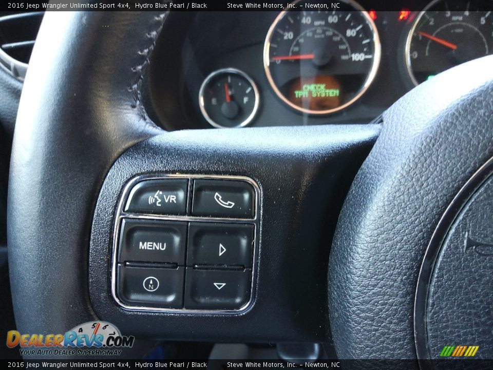 2016 Jeep Wrangler Unlimited Sport 4x4 Hydro Blue Pearl / Black Photo #19
