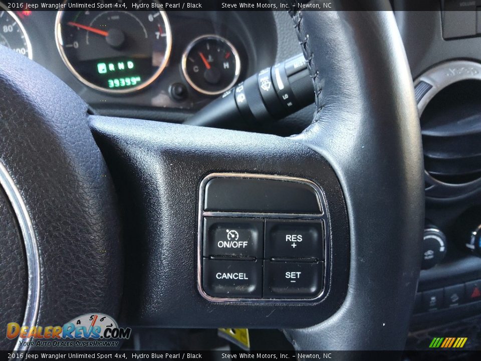 2016 Jeep Wrangler Unlimited Sport 4x4 Hydro Blue Pearl / Black Photo #20