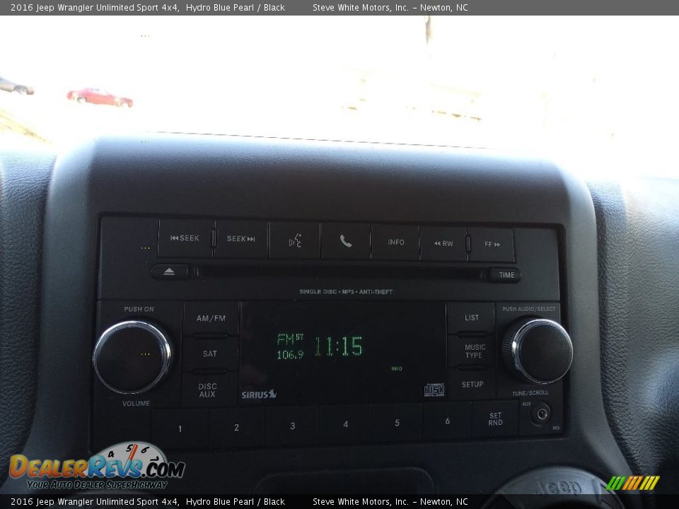 2016 Jeep Wrangler Unlimited Sport 4x4 Hydro Blue Pearl / Black Photo #22