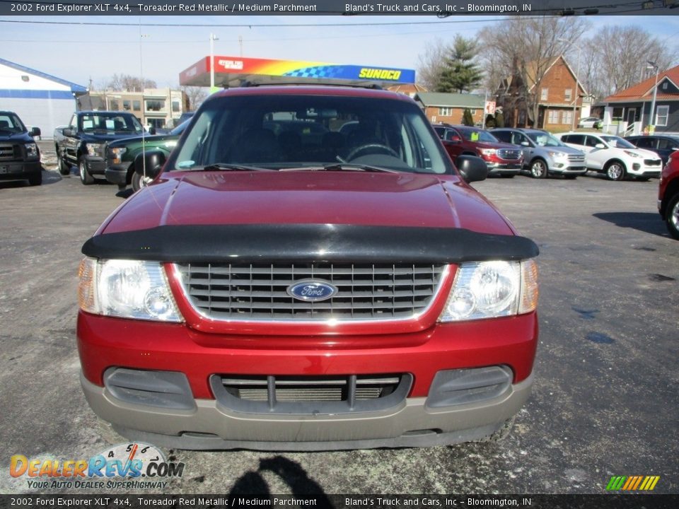 2002 Ford Explorer XLT 4x4 Toreador Red Metallic / Medium Parchment Photo #23