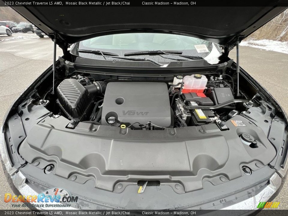 2023 Chevrolet Traverse LS AWD Mosaic Black Metallic / Jet Black/Chai Photo #20