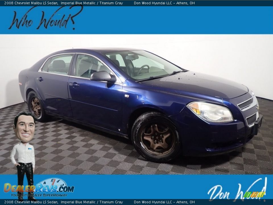 2008 Chevrolet Malibu LS Sedan Imperial Blue Metallic / Titanium Gray Photo #1