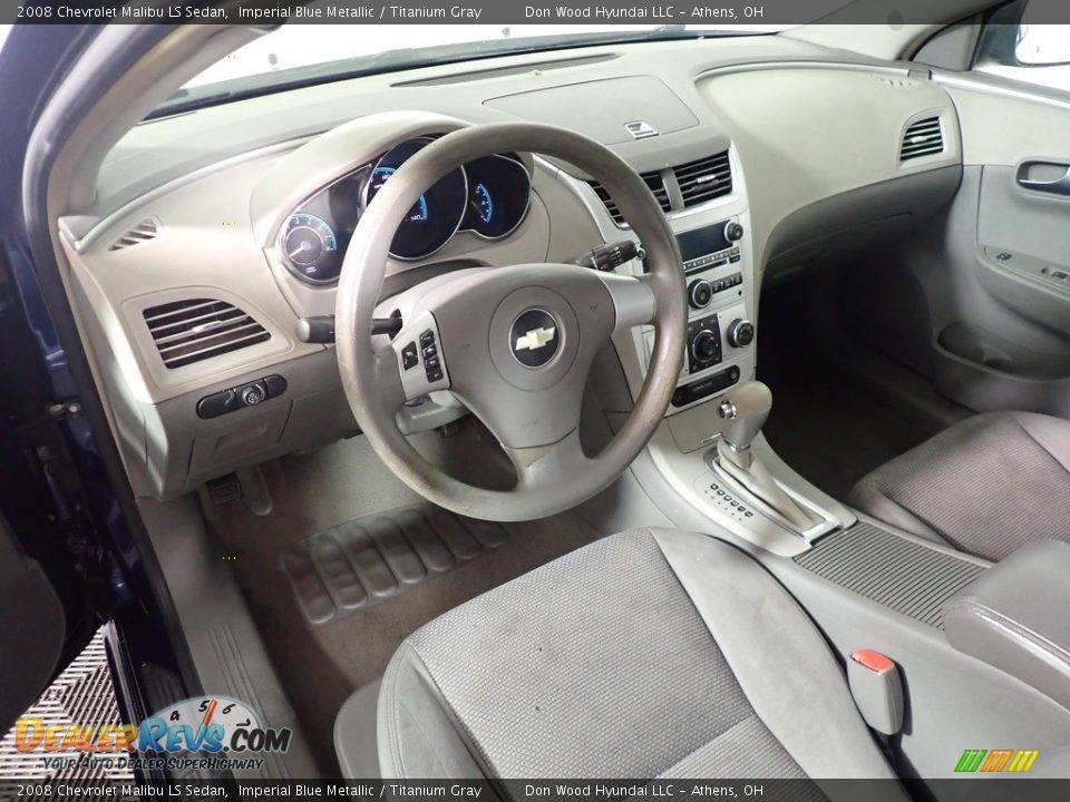 2008 Chevrolet Malibu LS Sedan Imperial Blue Metallic / Titanium Gray Photo #2