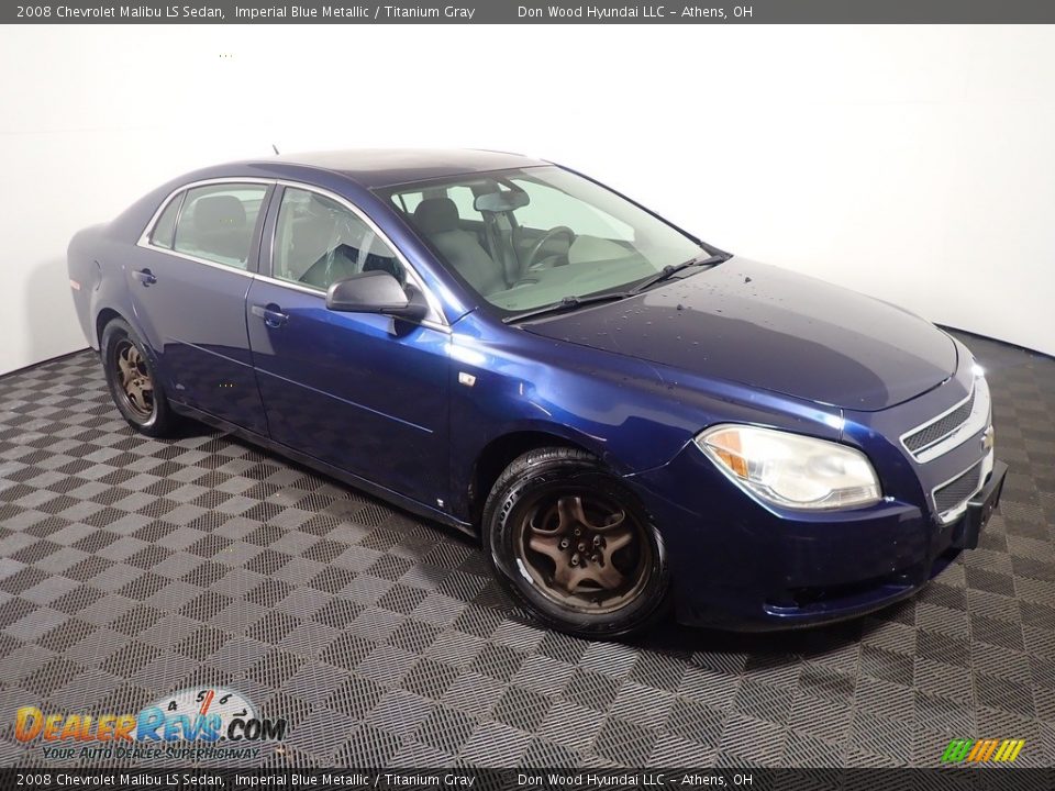 2008 Chevrolet Malibu LS Sedan Imperial Blue Metallic / Titanium Gray Photo #3