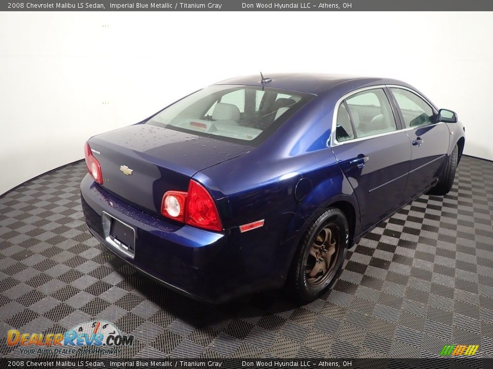 2008 Chevrolet Malibu LS Sedan Imperial Blue Metallic / Titanium Gray Photo #11