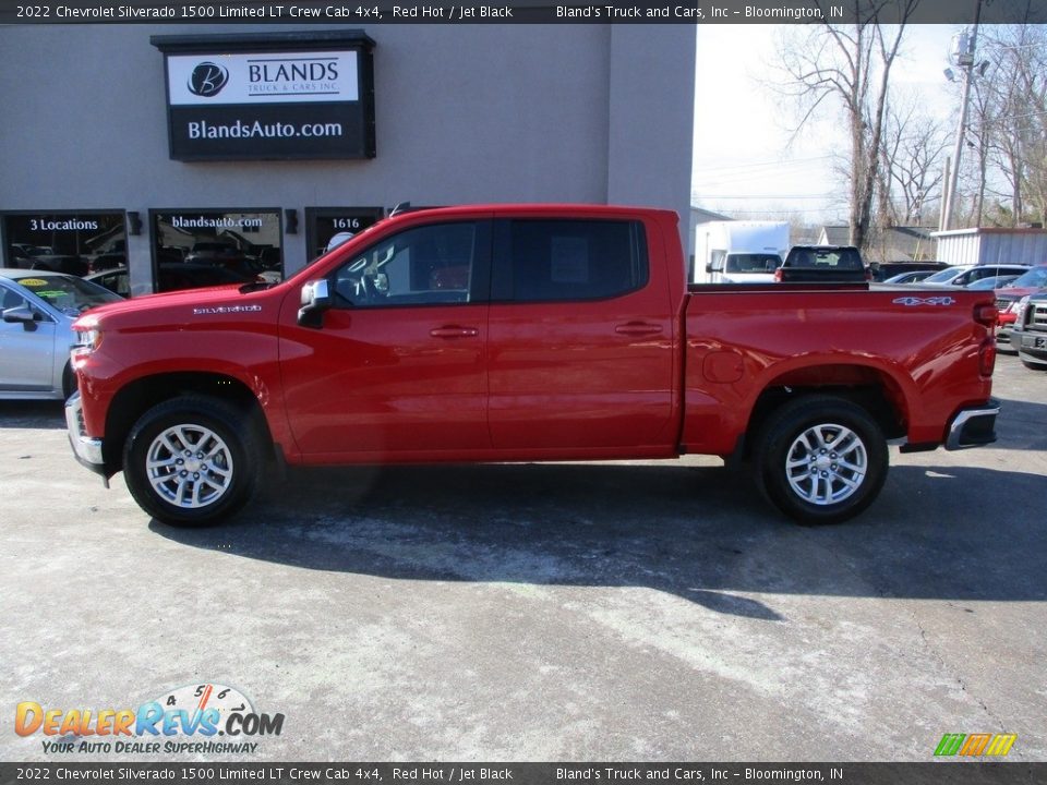 2022 Chevrolet Silverado 1500 Limited LT Crew Cab 4x4 Red Hot / Jet Black Photo #1