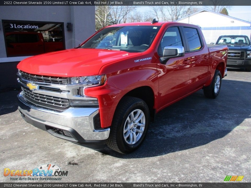 2022 Chevrolet Silverado 1500 Limited LT Crew Cab 4x4 Red Hot / Jet Black Photo #2