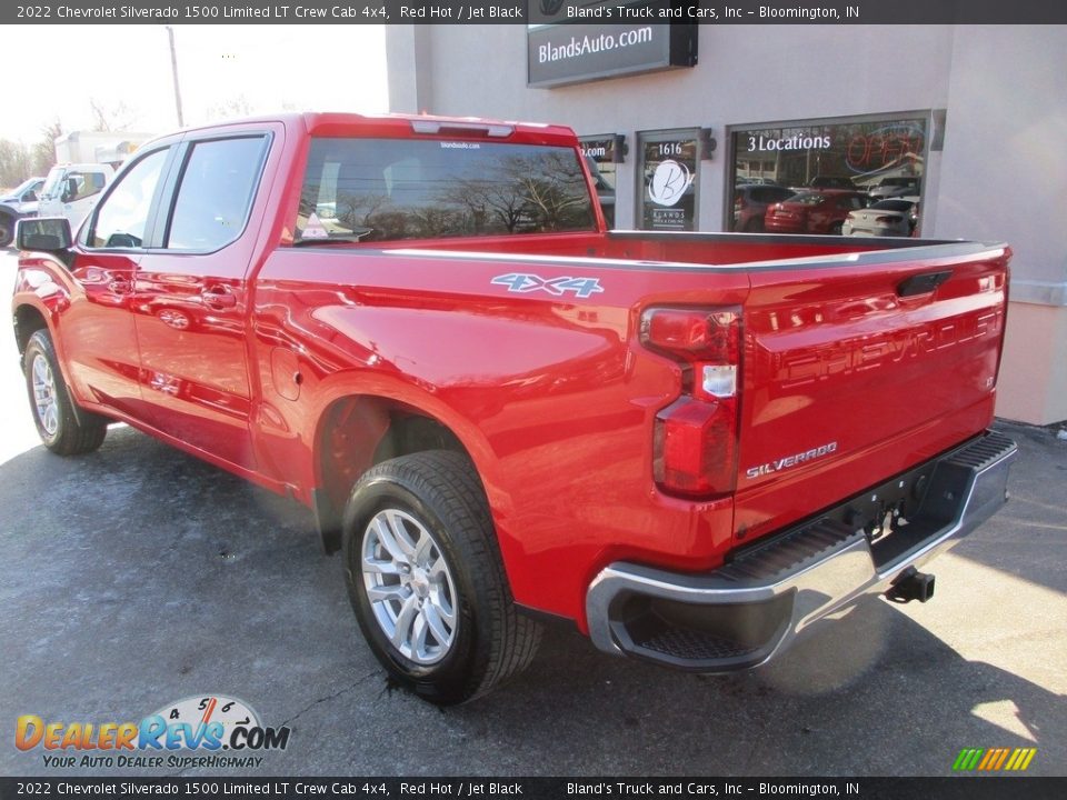 2022 Chevrolet Silverado 1500 Limited LT Crew Cab 4x4 Red Hot / Jet Black Photo #3