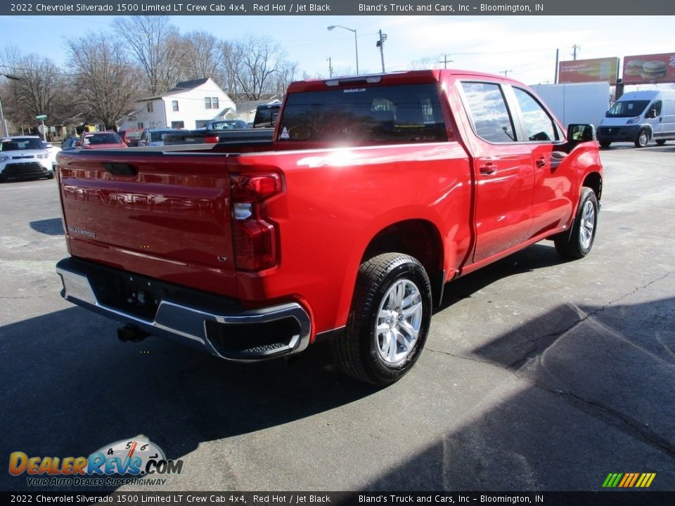 2022 Chevrolet Silverado 1500 Limited LT Crew Cab 4x4 Red Hot / Jet Black Photo #4