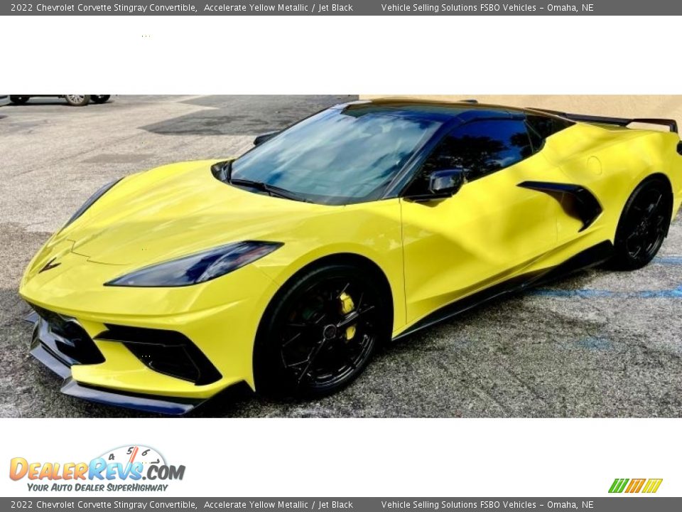 Accelerate Yellow Metallic 2022 Chevrolet Corvette Stingray Convertible Photo #1