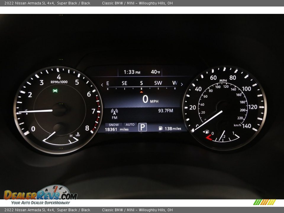 2022 Nissan Armada SL 4x4 Gauges Photo #8