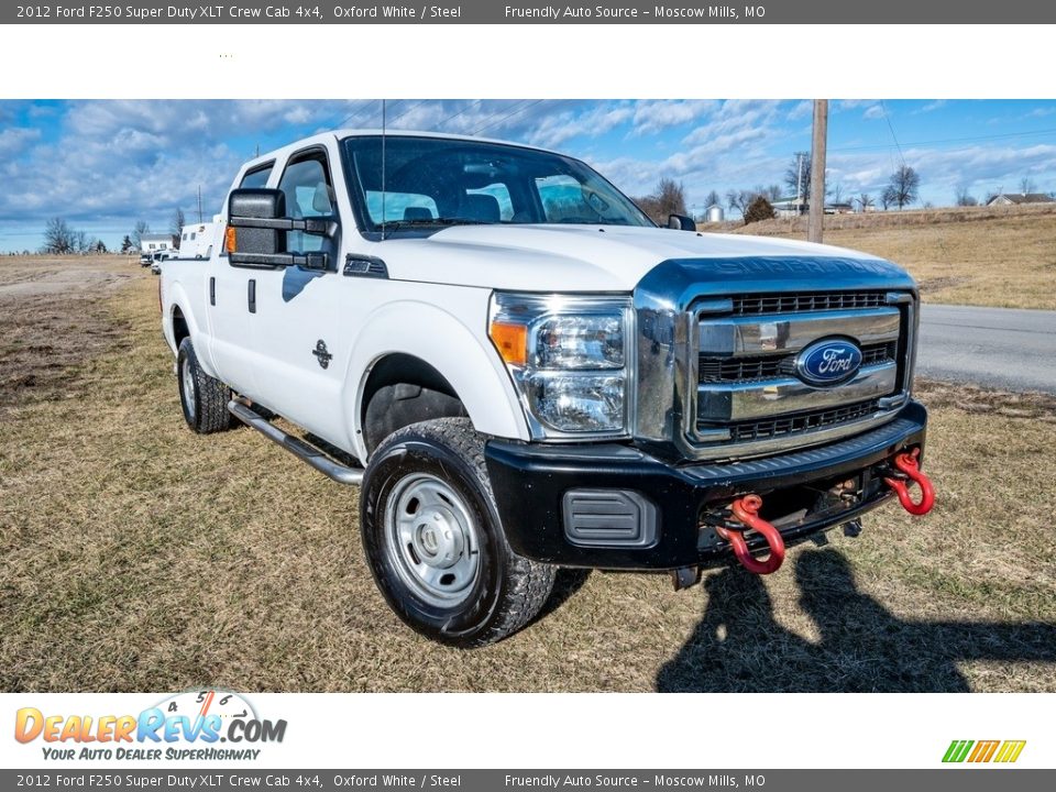 2012 Ford F250 Super Duty XLT Crew Cab 4x4 Oxford White / Steel Photo #1